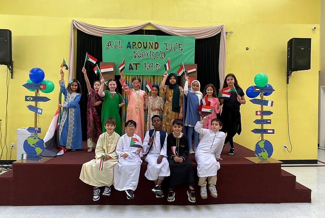 Students dressed for an international school program
